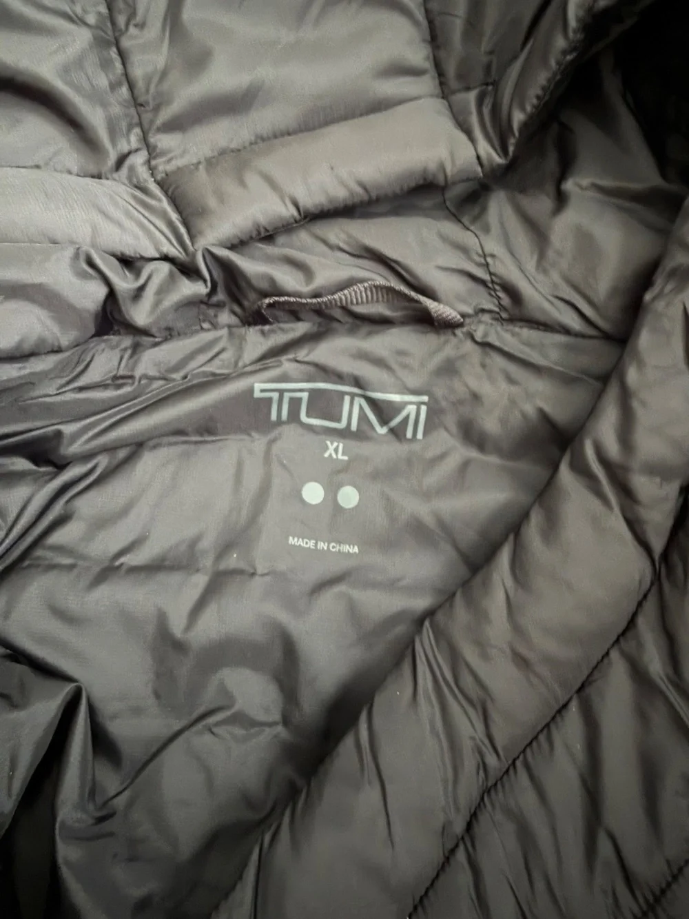 TUMI Women’s Quilted Midweight Puffer Coat Black Size XL - NWT